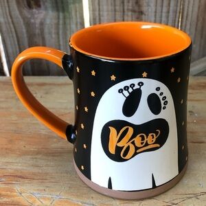 Eli & Ana Boo Halloween Ghost Theme 18oz Oversized Ceramic Coffee Mug